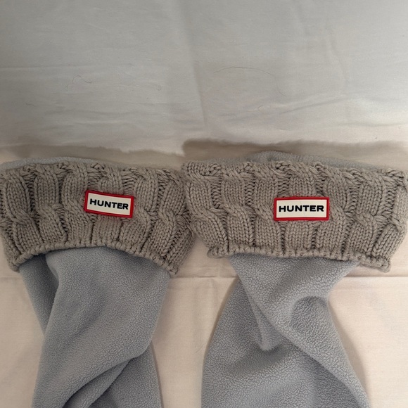 Hunter Boot Beige Cable Knit Tall Boot Liners - Picture 2 of 3